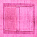 Square Oriental Pink Modern Rug, abs5040pnk