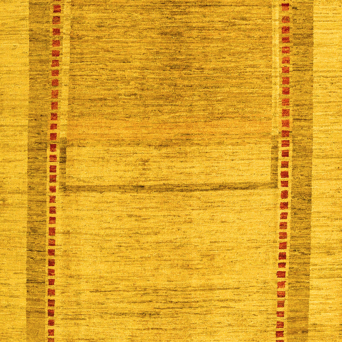 Machine Washable Oriental Yellow Modern Rug, wshabs5040yw