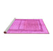 Sideview of Machine Washable Oriental Purple Modern Area Rugs, wshabs5040pur