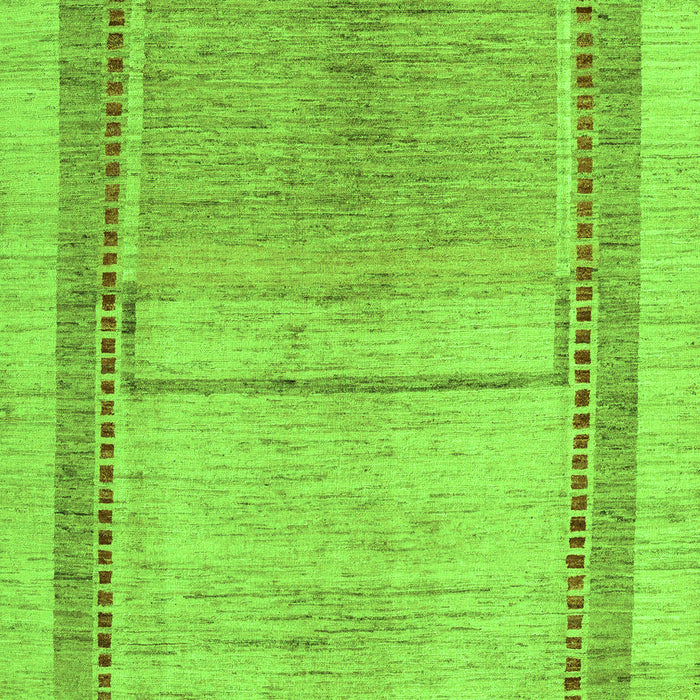 Machine Washable Oriental Green Modern Area Rugs, wshabs5040grn
