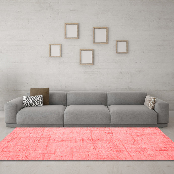 Modern Red Washable Rugs
