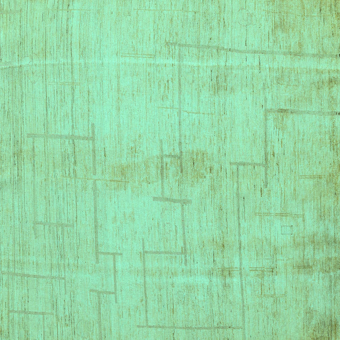 Square Oriental Turquoise Modern Rug, abs5041turq