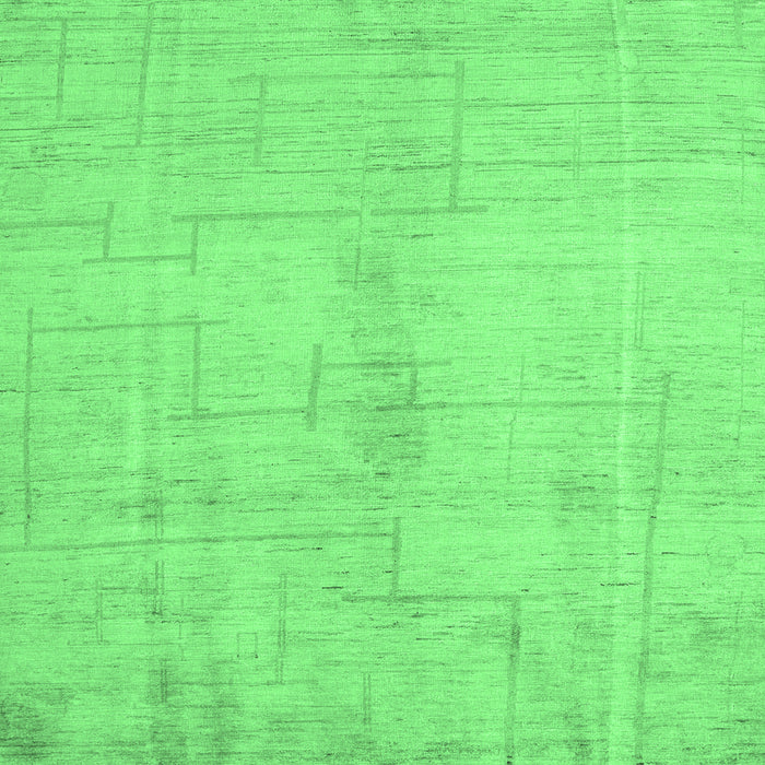 Square Machine Washable Oriental Emerald Green Modern Area Rugs, wshabs5041emgrn