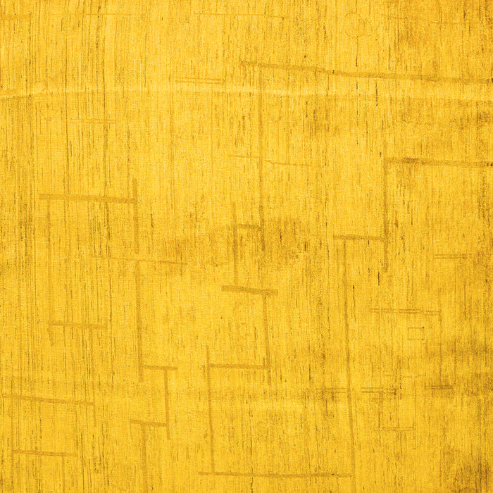 Square Oriental Yellow Modern Rug, abs5041yw