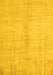 Machine Washable Oriental Yellow Modern Rug, wshabs5041yw