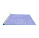 Sideview of Machine Washable Oriental Blue Modern Rug, wshabs5041blu