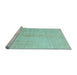 Sideview of Machine Washable Oriental Light Blue Modern Rug, wshabs5041lblu