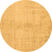 Round Oriental Brown Modern Rug, abs5041brn