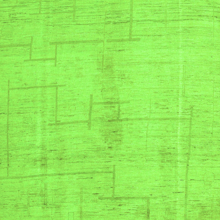 Machine Washable Oriental Green Modern Area Rugs, wshabs5041grn