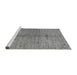 Sideview of Machine Washable Oriental Gray Modern Rug, wshabs5042gry