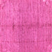 Square Machine Washable Oriental Pink Modern Rug, wshabs5042pnk