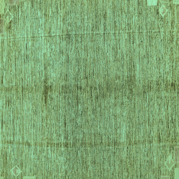 Square Oriental Turquoise Modern Rug, abs5042turq