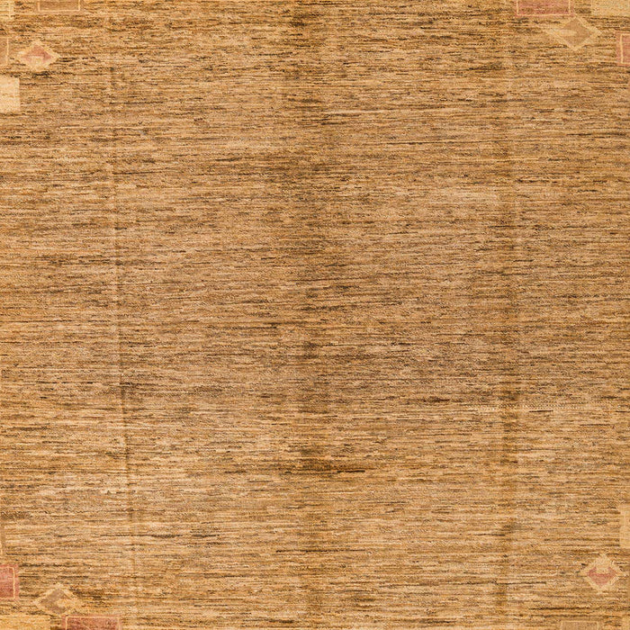 Square Abstract Yellow Oriental Rug, abs5042