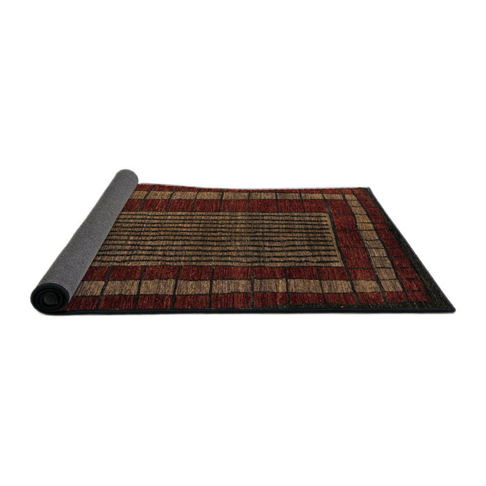 Sideview of Abstract Red Oriental Rug, abs5043