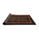 Sideview of Abstract Red Oriental Rug, abs5043