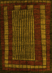 Oriental Yellow Modern Rug, abs5043yw