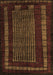 Machine Washable Oriental Brown Modern Rug, wshabs5043brn