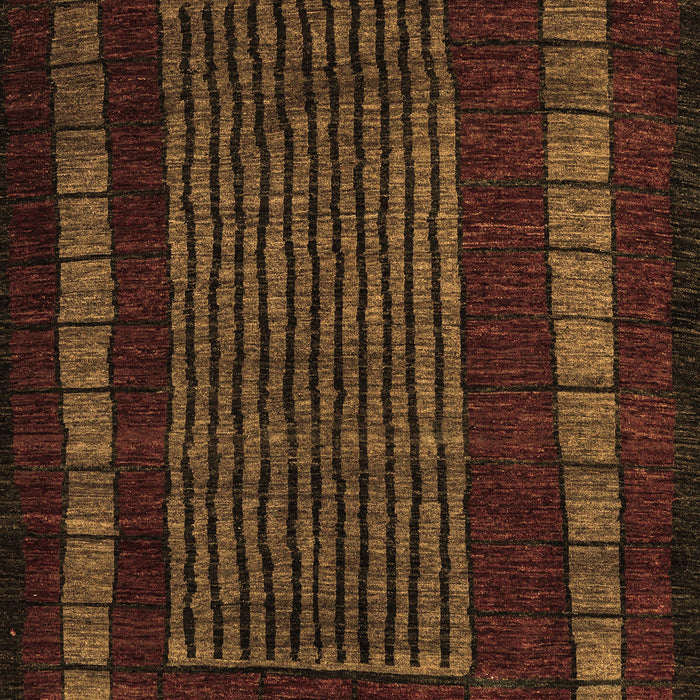 Machine Washable Oriental Brown Modern Rug, wshabs5043brn
