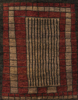 Abstract Red Oriental Rug, abs5043