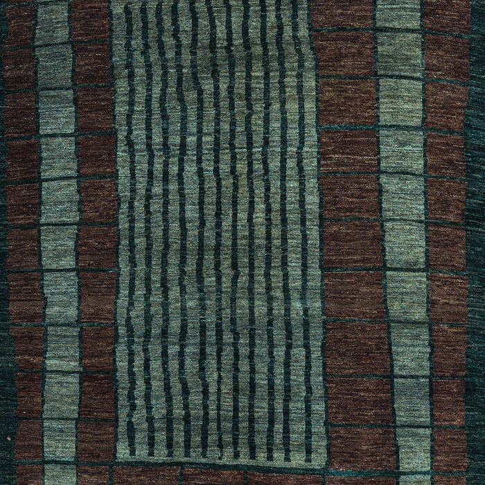 Oriental Light Blue Modern Rug, abs5043lblu