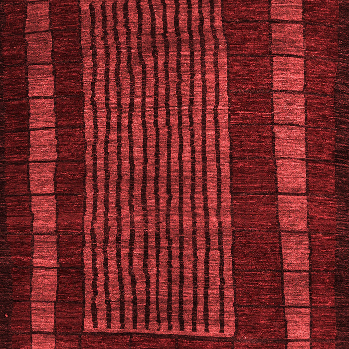 Machine Washable Oriental Red Modern Rug, wshabs5043red