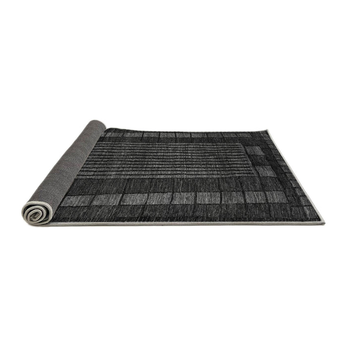 Sideview of Oriental Gray Modern Rug, abs5043gry