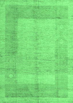 Abstract Emerald Green Modern Rug, abs5044emgrn