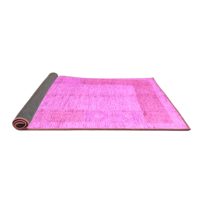 Sideview of Abstract Purple Modern Rug, abs5044pur