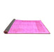 Sideview of Abstract Purple Modern Rug, abs5044pur