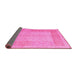 Sideview of Abstract Pink Modern Rug, abs5044pnk