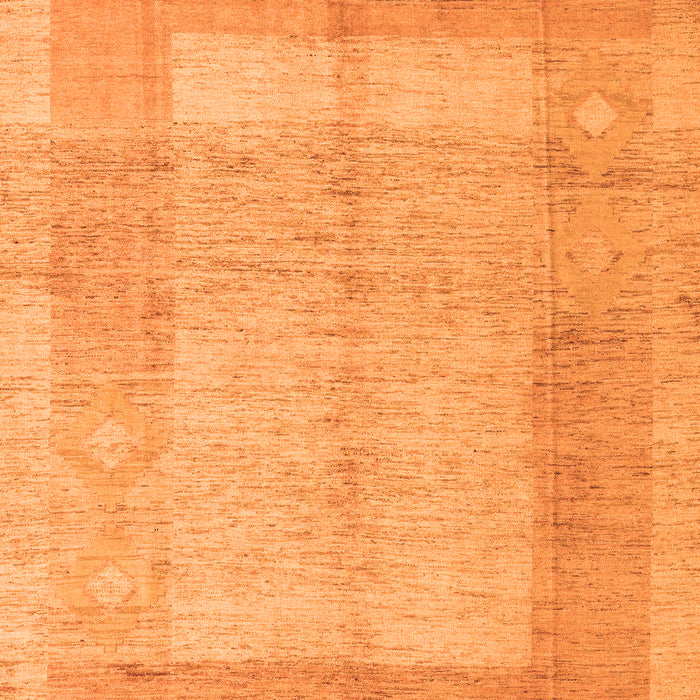 Machine Washable Abstract Orange Modern Area Rugs, wshabs5044org