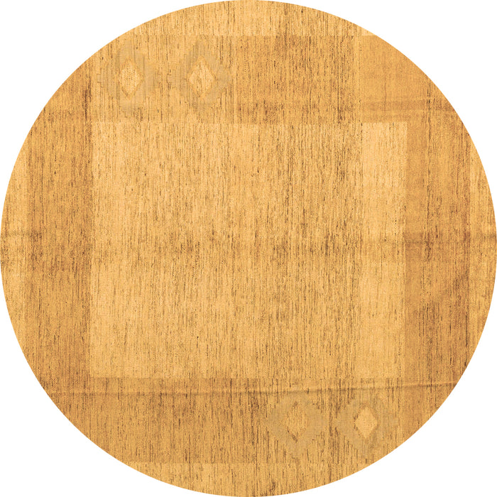 Round Machine Washable Abstract Brown Modern Rug, wshabs5044brn