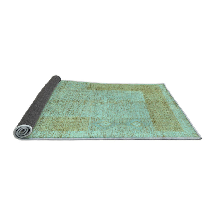Sideview of Abstract Light Blue Modern Rug, abs5044lblu