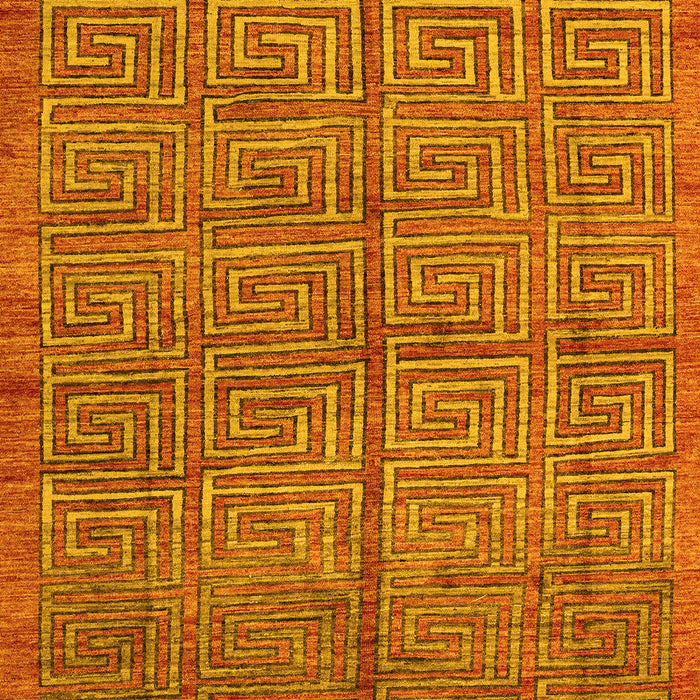 Abstract Yellow Modern Rug, abs5045yw