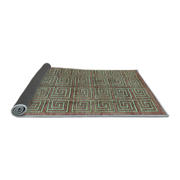 Sideview of Abstract Light Blue Modern Rug, abs5045lblu