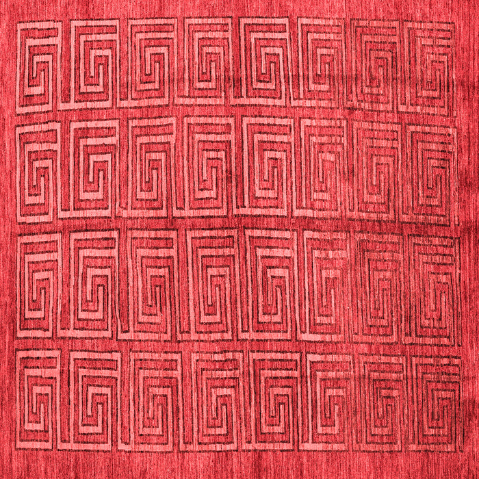 Machine Washable Abstract Red Modern Rug, wshabs5045red