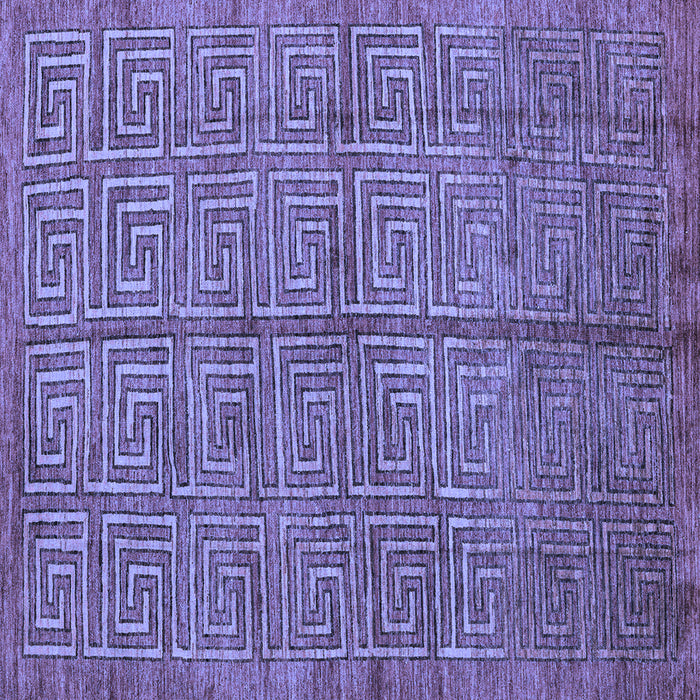 Square Machine Washable Abstract Blue Modern Rug, wshabs5045blu
