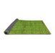 Sideview of Abstract Green Modern Rug, abs5045grn