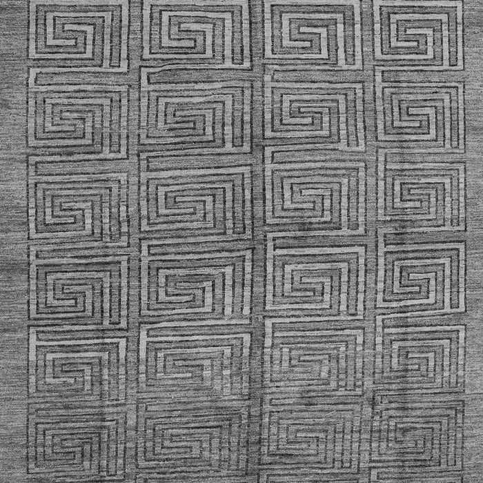 Machine Washable Abstract Gray Modern Rug, wshabs5045gry