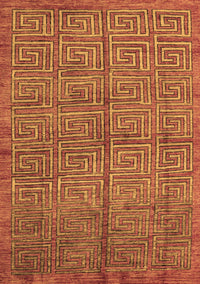 Abstract Brown Modern Rug, abs5045brn