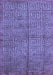 Abstract Blue Modern Rug, abs5045blu