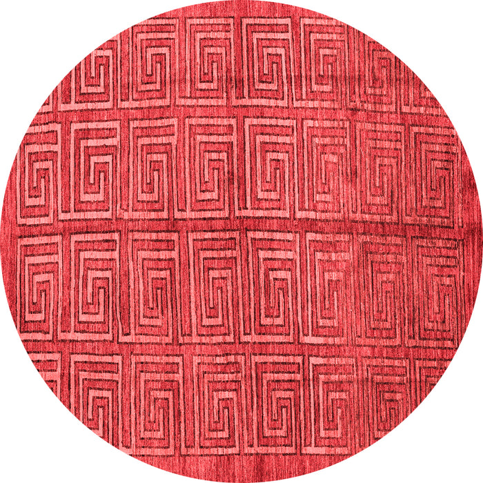 Machine Washable Abstract Red Modern Rug, wshabs5045red