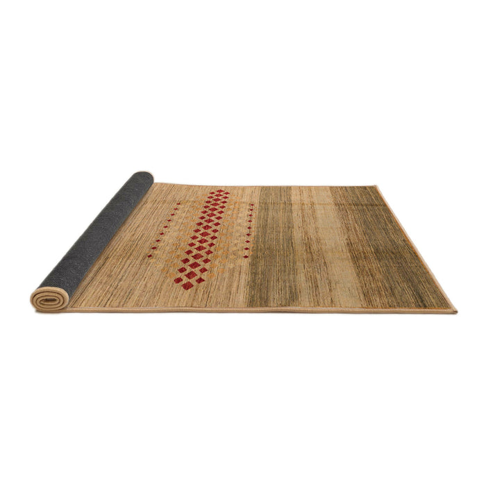 Sideview of Abstract Orange Modern Rug, abs5046