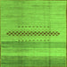 Square Abstract Green Modern Rug, abs5046grn