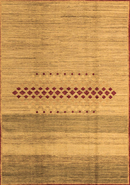 Abstract Brown Modern Rug, abs5046brn