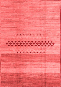 Abstract Red Modern Rug, abs5046red