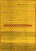 Abstract Yellow Modern Rug, abs5046yw