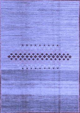 Abstract Blue Modern Rug, abs5046blu