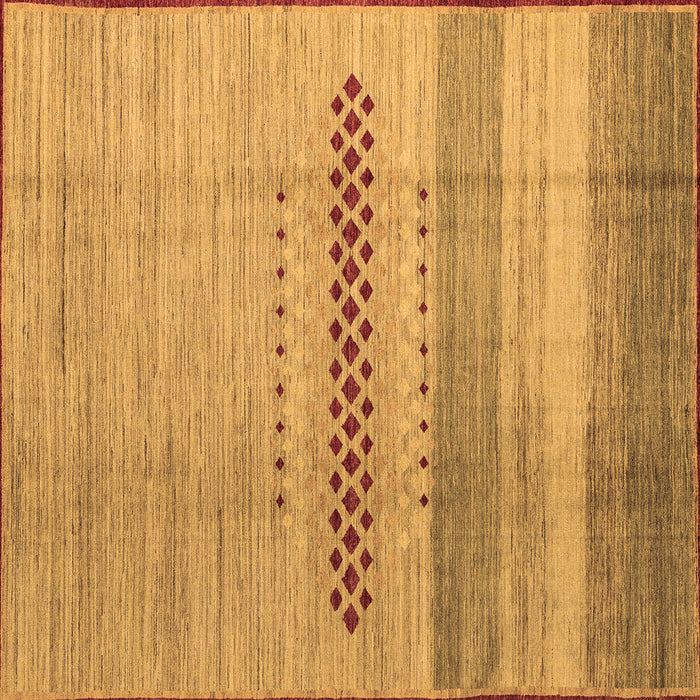 Square Abstract Brown Modern Rug, abs5046brn