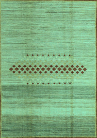 Abstract Turquoise Modern Rug, abs5046turq